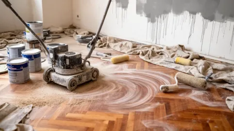 kiedy cyklinowanie parkietu przed czy po malowaniu